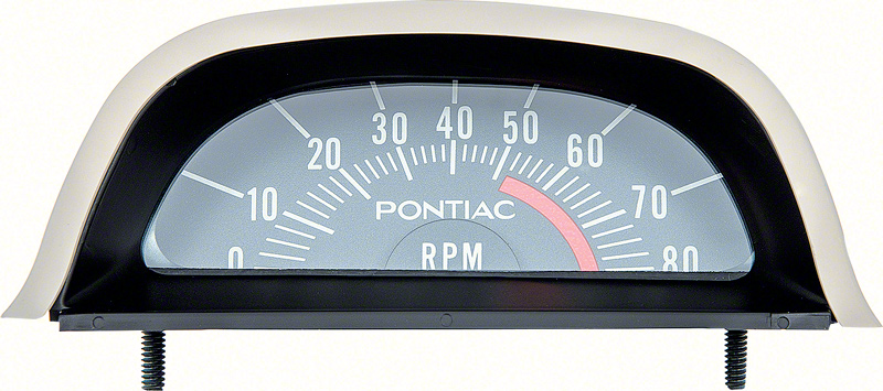 1968 Pontiac Hood Tach 5200 Red Line - V8 Point Ignition 