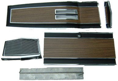 1969-70 B-body Woodgrain Automatic Console Plate Kit