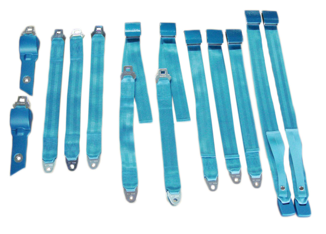 Mopar 1968-69 B-body Bucket Seat Belt Set