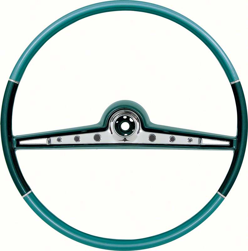 1962 Impala / SS Two Tone Blue Steering Wheel And Horn Ring 