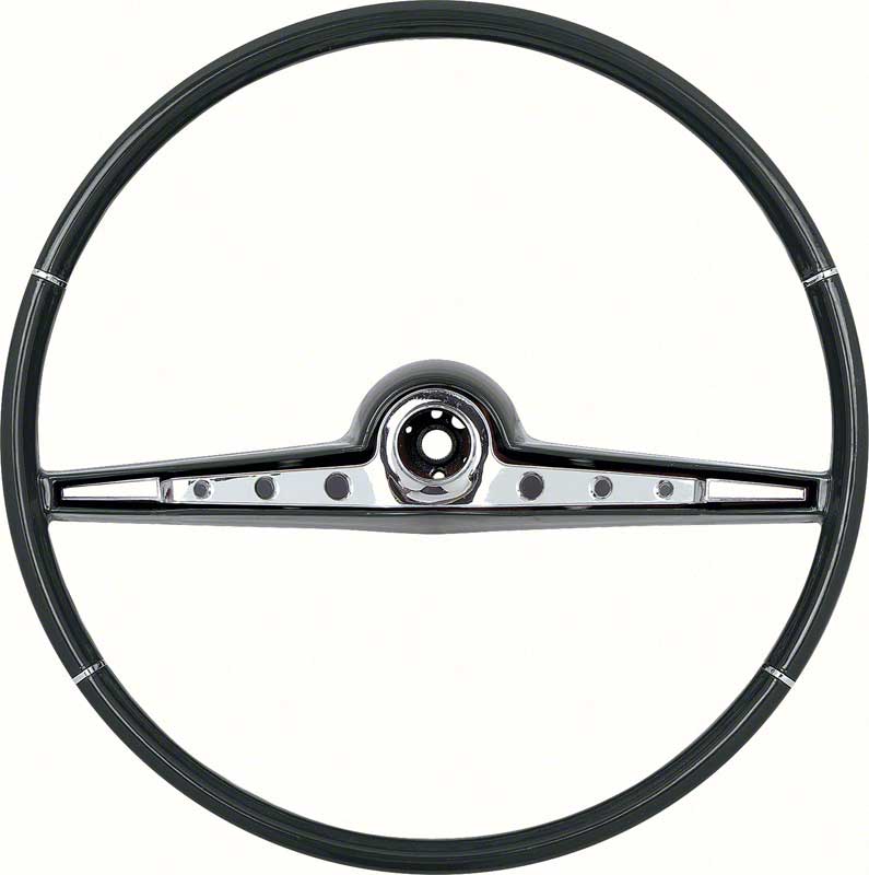 1962 Impala / SS Black Steering Wheel And Horn Ring 