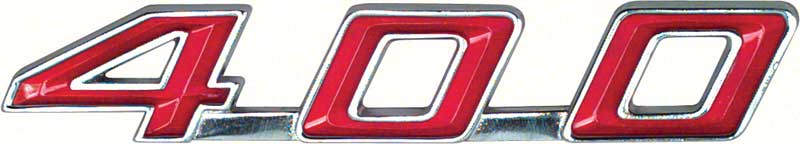 1967-69 Firebird "400" Trunk Emblem 