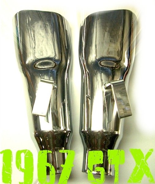1967 GTX B-Body Stainless Steel Exhaust Tips Package