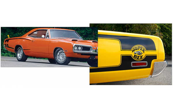 1970 Dodge Coronet Super Bee Reverse C-Stripes with Bee Logo