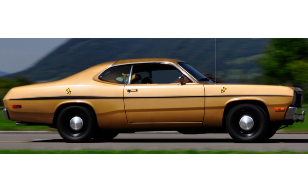 1971 1972 1973 1974 Plymouth Gold Duster Side Stripes Kit