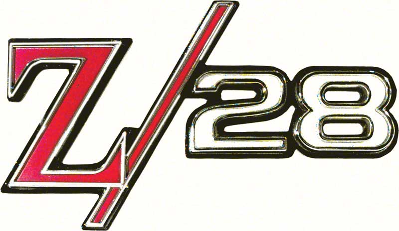 1969 Camaro "Z/28" Rear Panel Emblem 