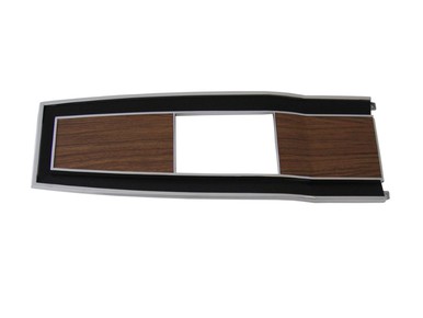 1969-70 B-body Diecast Woodgrain 4 Speed Console Top Plate