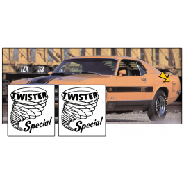 1970 Mach 1 Mustang - Twister Special Quarter Decal Set
