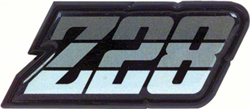 1980-81 Camaro "Z28" Silver Fuel Door Emblem 