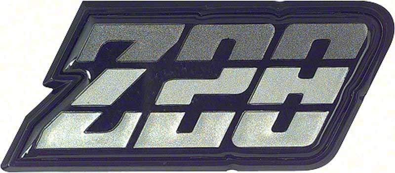 1980-81 Camaro "Z28" Charcoal Fuel Door Emblem 