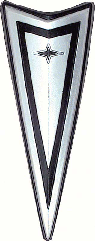1967-68 Pontiac Firebird Front Bumper Arrowhead Emblem 