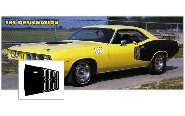 1971 Plymouth Cuda' Billboard Stripe Kits 383