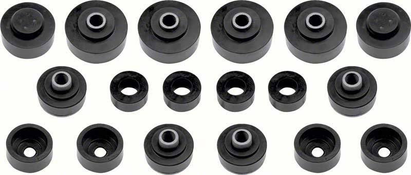 1967-68 Impala / Full Size 2 Door Hardtop / Sedan Body Mount Bushing Set 