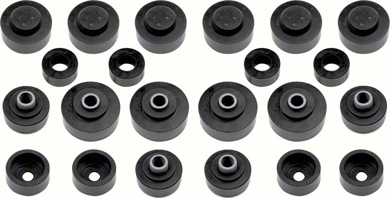 1967-68 Full Size Convertible Body Mount Bushing Set 