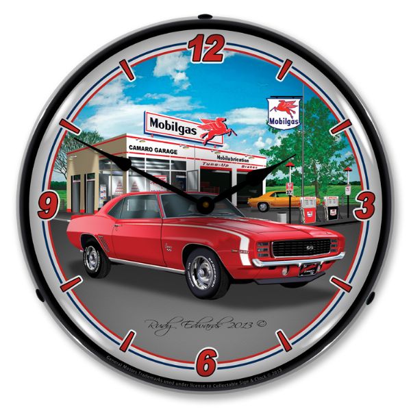 1969-1969 Chevrolet Camaro LED Clock. RS SS Mobil