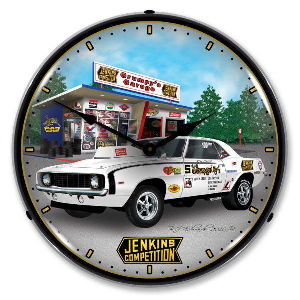1969-1969 Chevrolet Camaro LED Clock. Jenkins