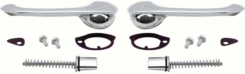 1961-62, 1965-68 Impala / Full Size 2 Or 4 Door Front Outer Door Handle Set 