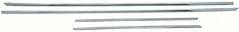 1962-65 Chevy ii/Nova 2 Door Hardtop/Coupe Roof Drip Molding Set 