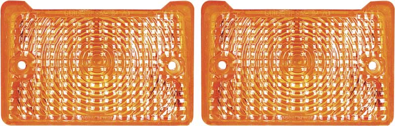 1971-72 Nova Park Lamp Lenses Amber - Standard Replacement 