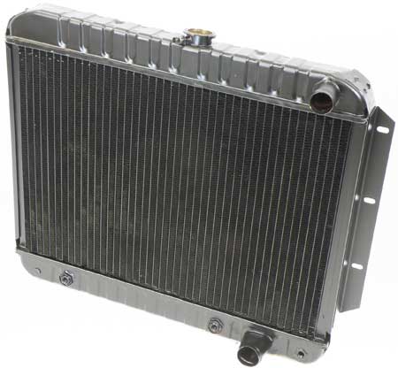 1961-63 Impala/Full-Size V8-409 W/ At- Radiator 4 Row (17-1/2" X 25-1/2" X 2-5/8") Copper/Brass Core 