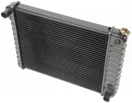 1968-71 Small Block Radiator A/T W Or Wo/AC 3 Row (17" X 20-3/4" X 2" Core) (Copper/Brass) 