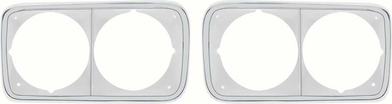 1969-1972 GMC Truck Headlamp Bezels - Pair 