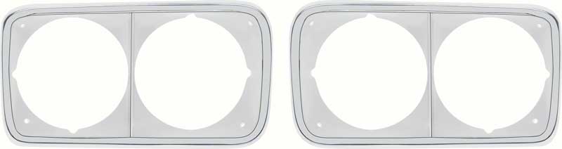 1969-72 GMC Truck Headlamp Bezels - Pair 