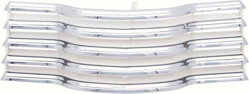 1947-53 Chevrolet Truck Grill - Chrome With White Brackets 