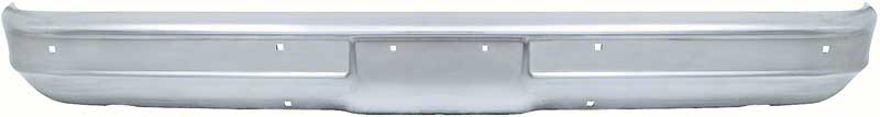 1973-80 GM Truck Front Bumper - Chrome - Without Impact Strip Holes 