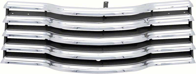 1947-53 Chevrolet Pickup Grill-Chrome With Black Brackets 