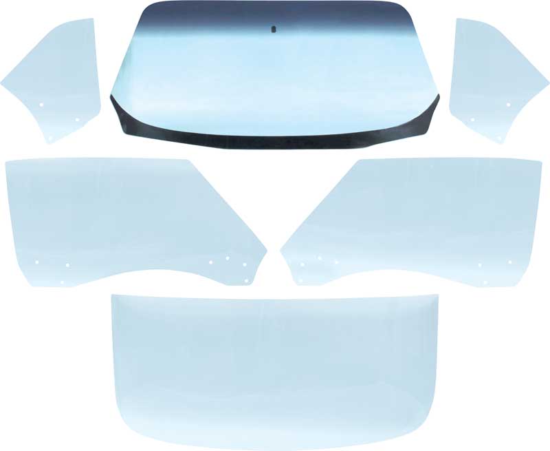 1967 Camaro / Firebird Convertible 7 Piece Clear Glass Kit 