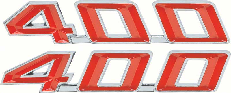 1967-69 Firebird 400 Hood Emblems 