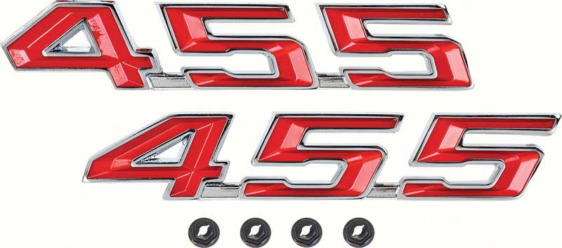 1967-69 Firebird 455 Hood Emblems 