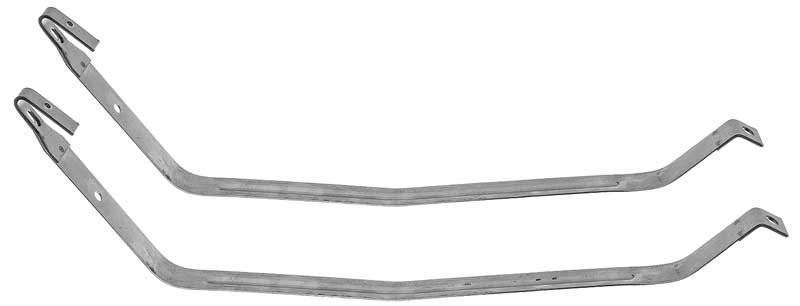 1968-72 Chevy II & Nova - Fuel Tank Mounting Straps - Stainless Steel 