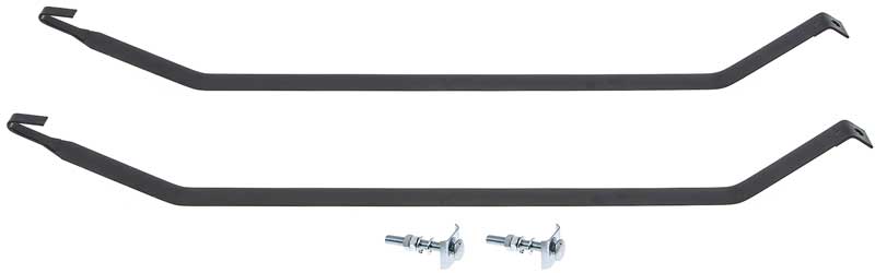 1955-57 Chevrolet Coupe & Sedan - Fuel Tank Support Straps - Edp Coated Steel (Pair) 