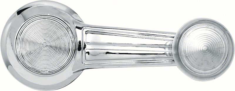 1967-81 F-Body, 68-90 B-Body, 65-79 X-Body, 67-76 Truck Standard Window Crank Handle with Clear Knob 