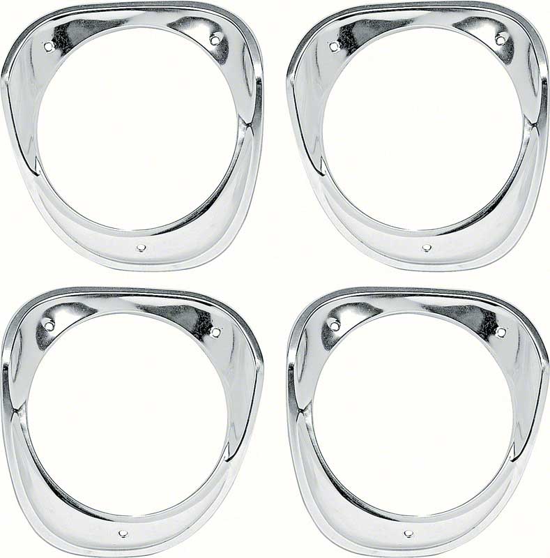 1963 Impala / Full-Size 4 Piece Headlight Bezel Set 