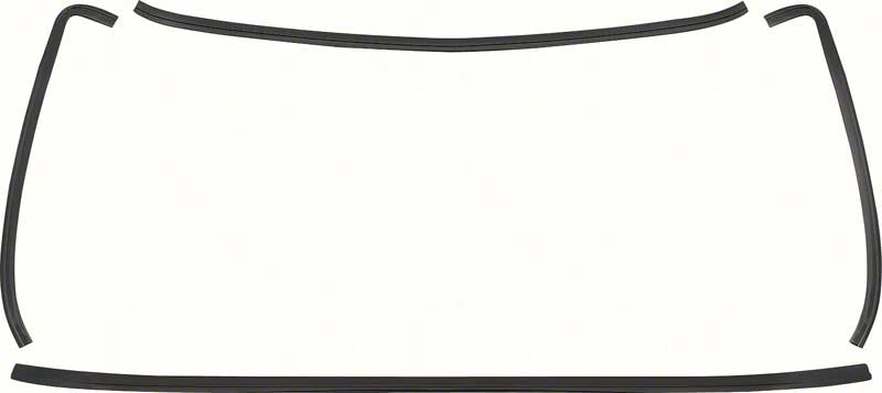 1975-81 Camaro/ Firebird 4 Piece Black Rear Window Molding Set 