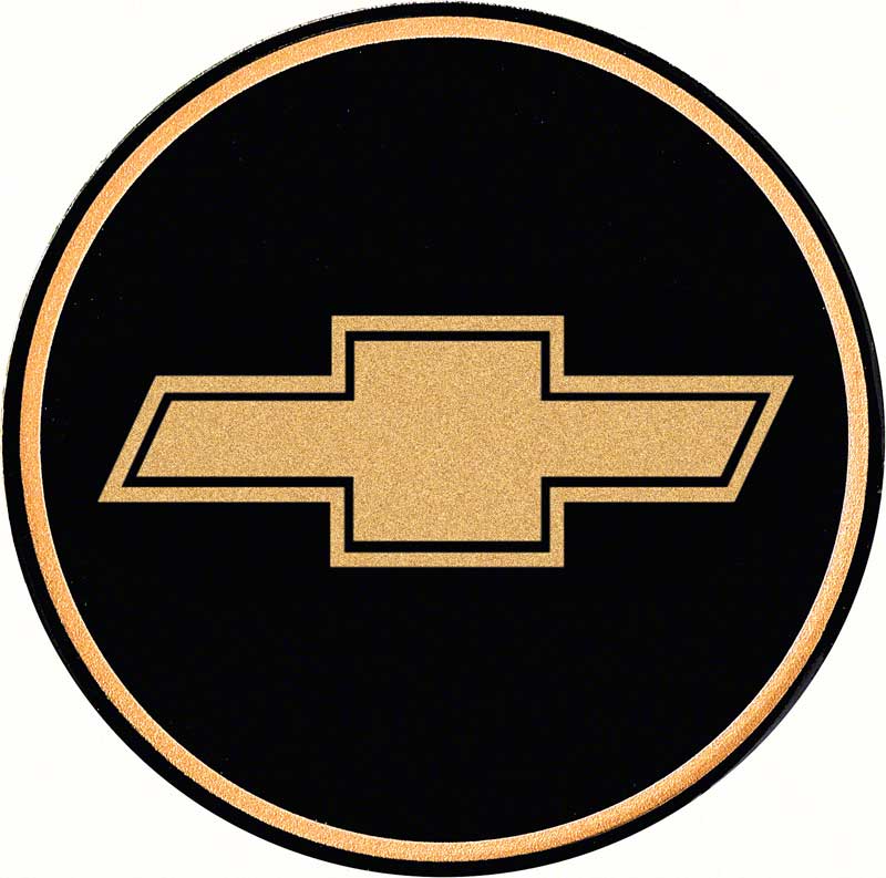 GTA Style Wheel Center Cap Emblem Gold/Black - 2-1/8" diameter 