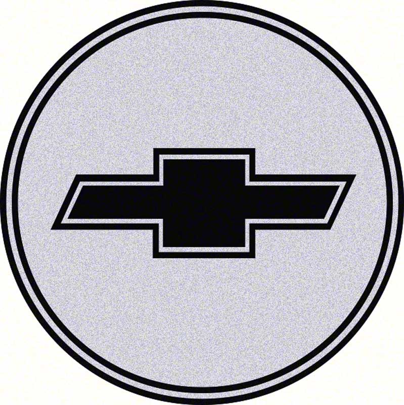 GTA Style Wheel Center Cap Emblem Black/Silver - 2-1/8" diameter 