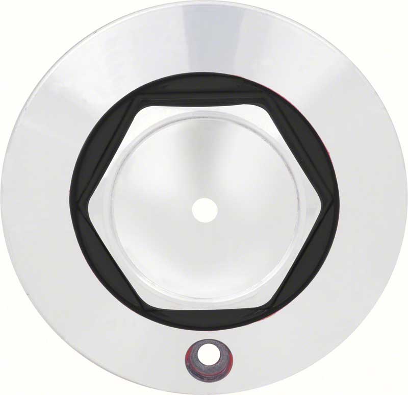 Center Cap W/ Black accents For R15 5-Spoke Aluminum Wheel 