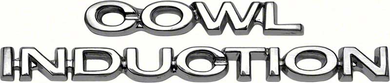 1967-69 Camaro "Cowl Induction" Hood Emblem Set 