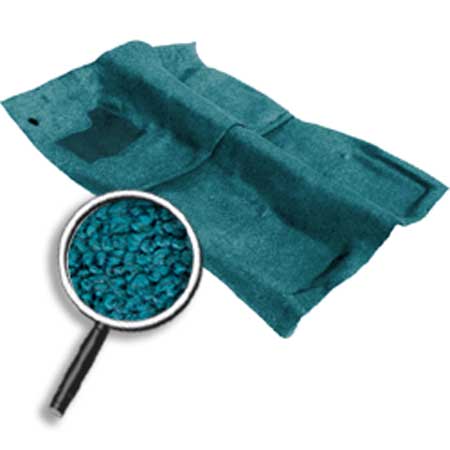 1967-68 Camaro / Firebird Aqua / Turquoise Molded Carpet Set Loop 