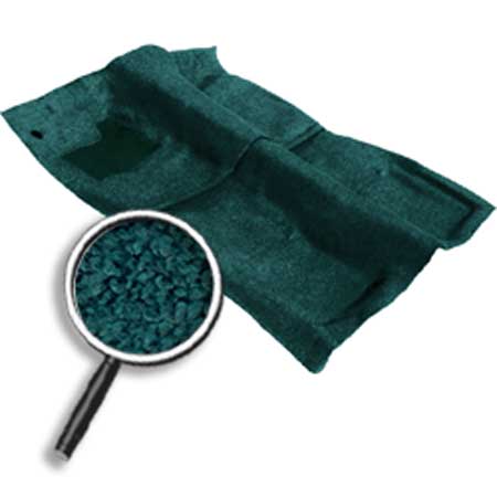 1967-68 Camaro / Firebird Dark Green MoldedCarpet Set Loop 