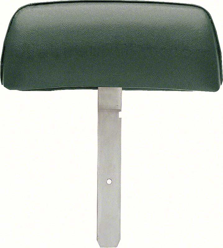 1969 Camaro / Firebird Dark Green Headrest Assemblies with Curved Bar Bar 