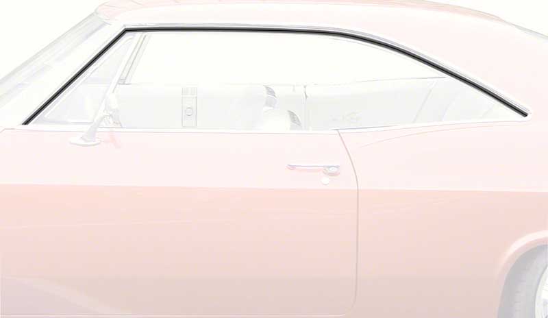 1965-66 Impala / Full-Size 2 Door Hardtop Roof Rail Weatherstrips 