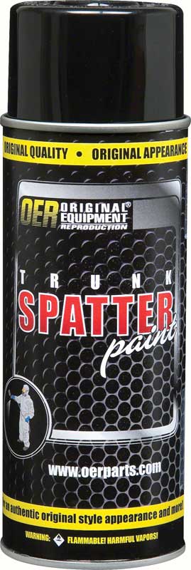 Black and Aqua Trunk Spatter Paint 16 Oz Can 