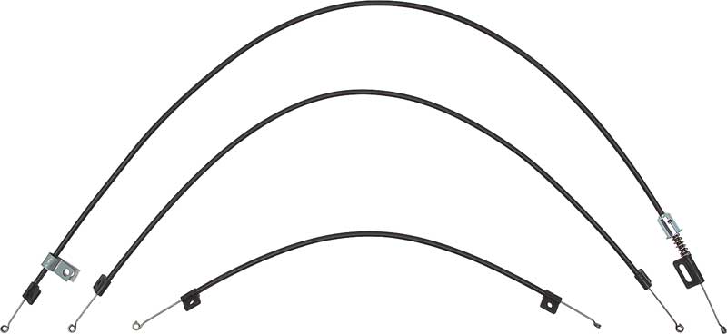 1969-74 Heater Control Cable Set With AC 