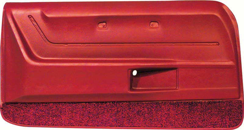 1968-69 Camaro Coupe / Convertible Red Deluxe Door Panels with Red Carpet 