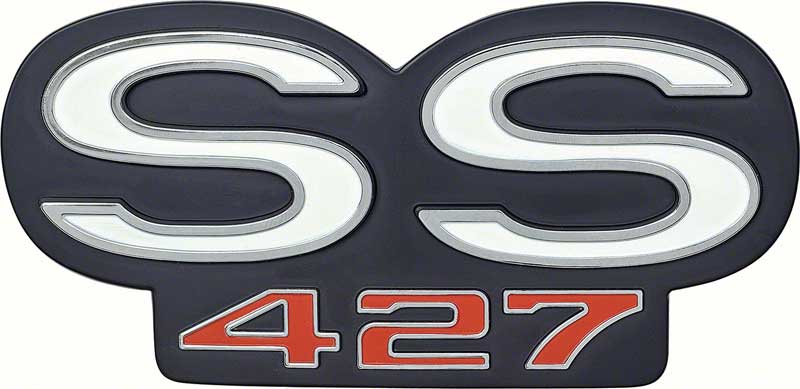 1966-67 Chevelle ss-427 Grill & Rear Panel Emblem 